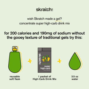 SKRATCH Super High Carb Sport Drink mix 53g Lemon Lime single