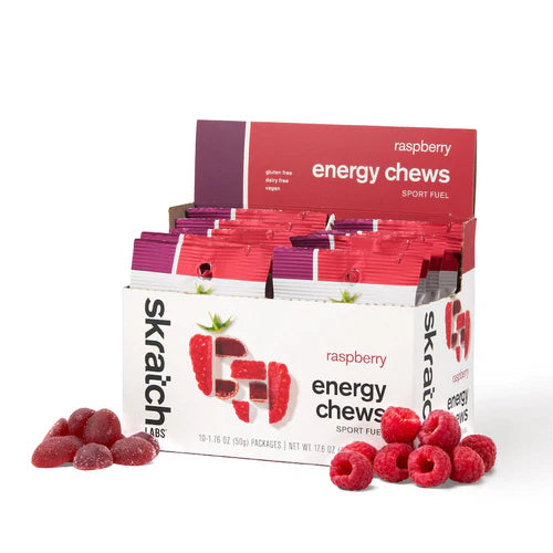 SKRATCH Energy Chew Sport Fuel 50gr Sachet Rasberry single