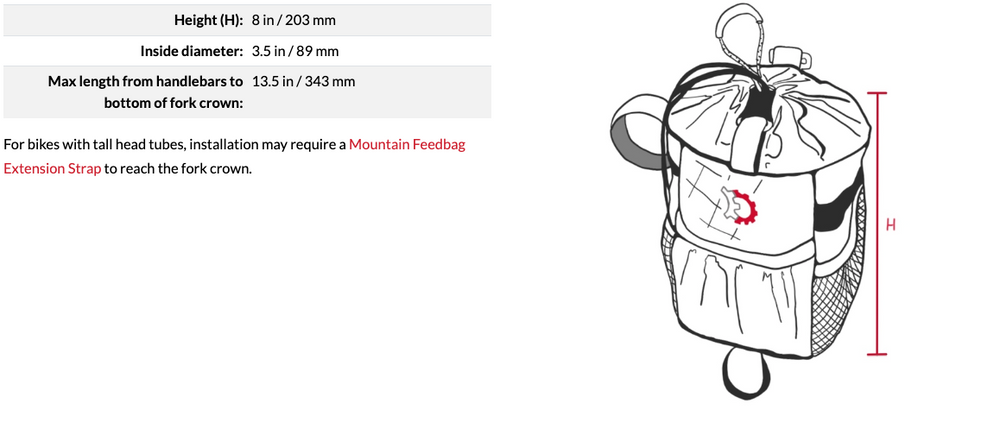 REVELATE DESIGNS Mountain Feedbag Blk