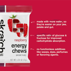 SKRATCH Energy Chew Sport Fuel 50gr Sachet Rasberry single